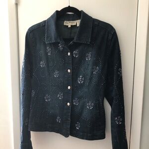 Flashback vintage beaded denim jacket